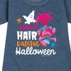 - Trolls - Have A Hair Raising Halloween Poppy Graphic Short Sleeve Fleece Dress - 2 of 4
