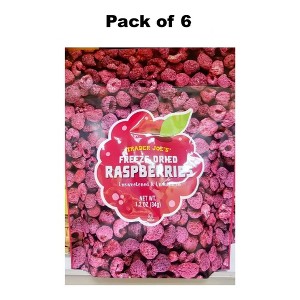 Freeze-Dried Raspberries – Unsweetened & Unsulfured Natural Fruit Snack - 1 of 3