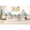 Okak Modern Floor Bed Frame with Safety Fence and Door, Metal Children's Floor Bed Frame for Kids Girls Boys Easy to Assemble - 3 of 4