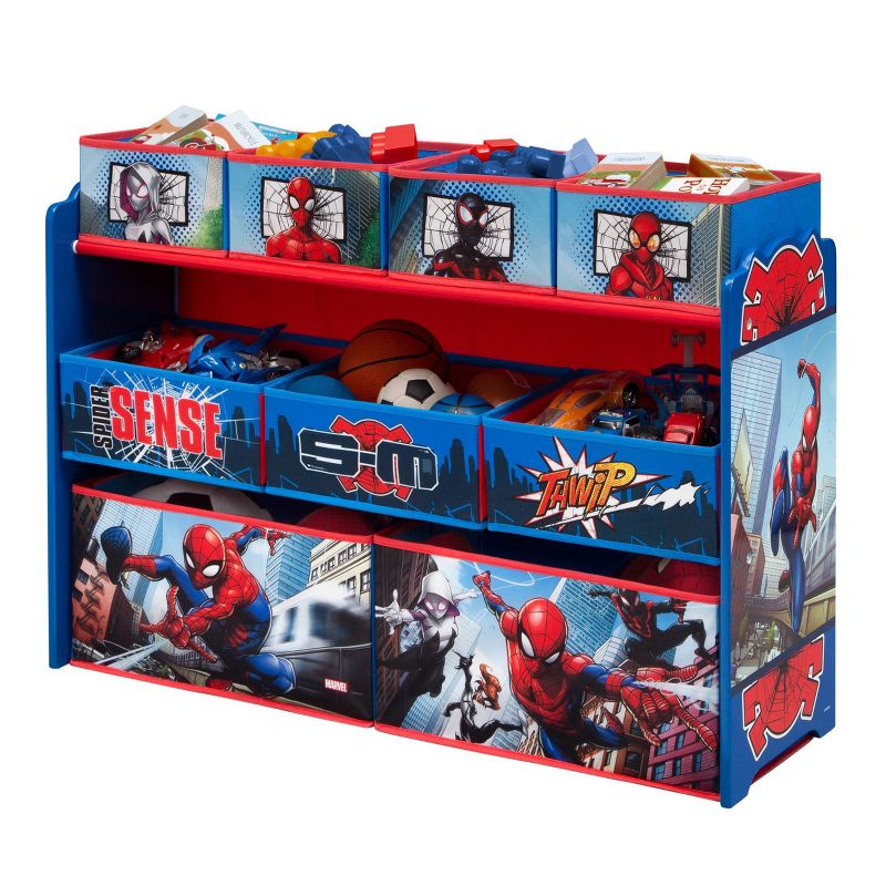 Delta Children Marvel Spider-Man Deluxe 9 Bin Design and Store Toy Organizer, 5 of 10