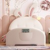 Twin Size Upholstered Platform Bed with Headboard and Footboard, Rabbit-Inspired Frame, Cute Princess Style for Kids Bedroom-Maison Boucle - 2 of 4