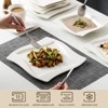 vancasso 30 Pieces Dinnerware Set, Service For 6 Person, White Set, Porcelain Dinnerware, Dinner Plate, Dessert Plate, Soup Plate, Cup And Saucer Set - 3 of 4