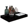 vidaXL Floating Wall Shelves 4 pcs High Gloss Black 15.7"x9.1"x1.5" MDF - 3 of 4