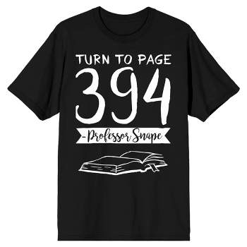 Harry Potter Turn to Page 394 Men's Black T-shirt