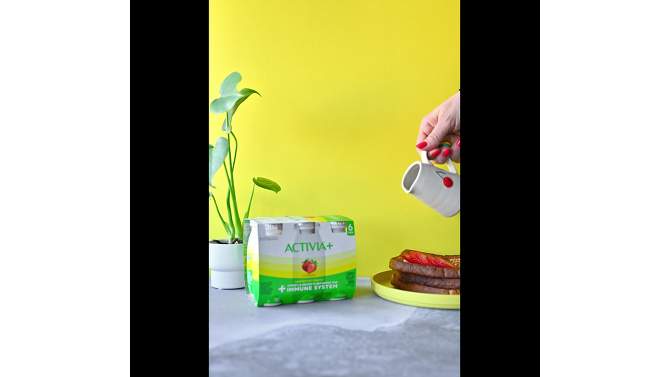 Activia+ Probiotic Strawberry Lowfat Yogurt Drinks - 6ct/3.1 fl oz, 2 of 11, play video