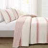 Farmhouse Striped Reversible Quilt Bedding Set - Lush Décor - 2 of 4