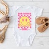 The Juniper Shop Birthday Girl Checkered Baby Bodysuit - 2 of 3