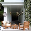 Logan Outdoor Teak Wood Lounge Chair with Sunbrella Vellum Cushion - Cambridge Casual - 2 of 4
