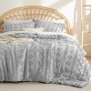 2-3 Pcs Tufted Boho Comforter Set Bed Set GentleSoft Farmhouse Shabby Chic Embroidery Bedding - 3 of 4
