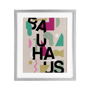 Stupell Industries Midcentury Modern Bauhaus Shapes Framed Print Under Glass - 1 of 4
