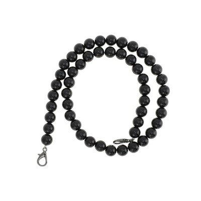 Unique Bargains Faux Pearl Handbag Strap Black 1 Pc