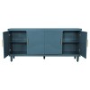 NicBex 70.07" Modern 4-Doors Sideboard,Kitchen Storage Cabinets with Adjustable Shelves and Gold Handles for Kitchen and Dining Room,Blue - 3 of 4