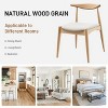KWPZQEB Wooden Dining Chairs Set of 2, Modern Fabric Upholstered Chairs with Ergonomic Backrest, Farmhouse Dining Chairs for Dining Room, Living Room - 3 of 4