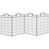 Syemin Patio Decorative Screens, Elegant Vine Pattern Yard Fencing, Pet-Safe Decorative Fence for Yard, Patio, Black, 143.75"*0.25"*44" - 4 of 4