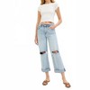 Women's Mid Rise Fit friend Jeans With Cuff - RISEN - 4 of 4