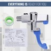 WOWOW Commercial Wall Mounted Pot Filler Push Back Glass Filler Faucet High-Arc in Polished Chrome - 4 of 4