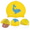Unique Bargains Kid's Silicone Cartoon Dolphin Swim Cap 1 Pc - 3 of 4