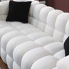 FURNIinspire Human body structure,  marshmallow sofa, boucle sofa, 3 seater, White, 84.3"*35.83"*27.86" - 2 of 4