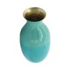 Ceramic Vase for Home Decor - Decorative Vase for Bedroom, Office Shelf, or Table Display - Modern Flower Vase with Sculptural Style - 9", Green - 4 of 4