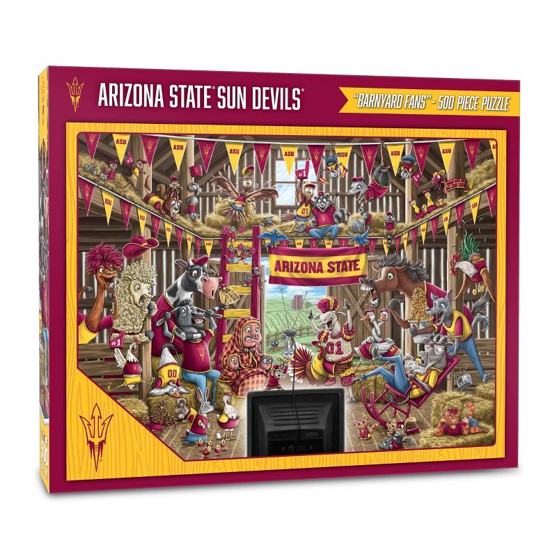 NCAA Arizona State Sun Devils Barnyard Fans 500pc Puzzle, 1 of 4