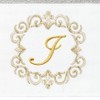 Linum Home Textiles 100% Turkish Cotton MONICA Gold Thread 2PC Embellished Hand Towel Set - 3 of 3