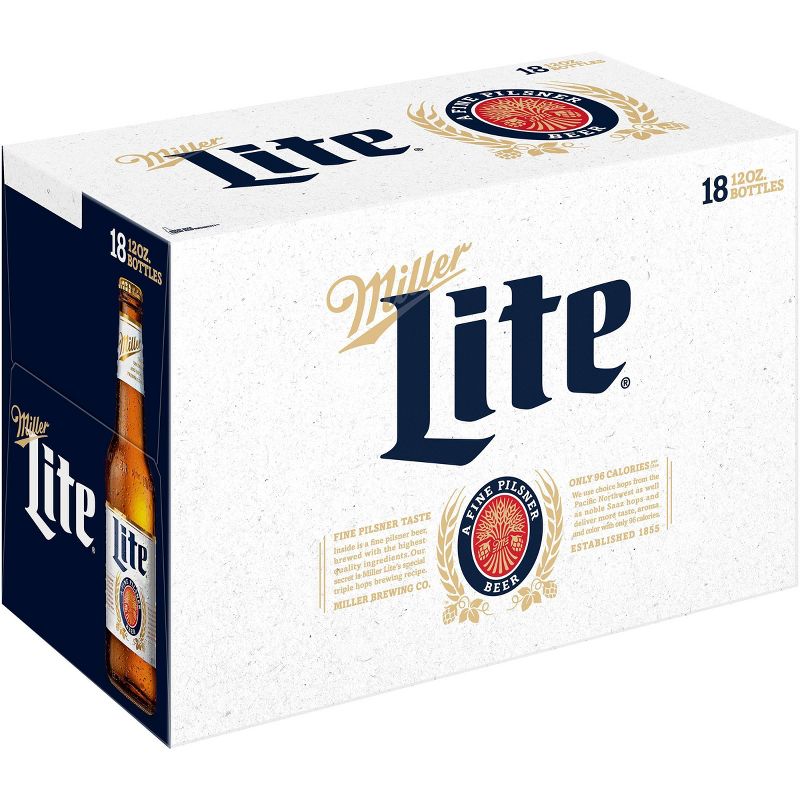 Miller Lite Beer - 18pk/12 fl oz Bottles, 1 of 11