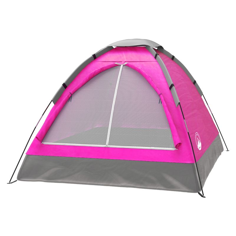 Leisure Sports 2-Person Dome Tent With Rain Fly and Carrying Bag - 77" x 57", Pink, 1 of 5