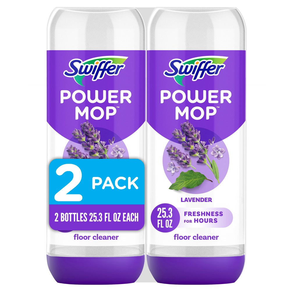 Photos - Floor Cleaner Swiffer Lavender Power Mop Floor Cleaning Solution - 50.6 fl oz/2ct