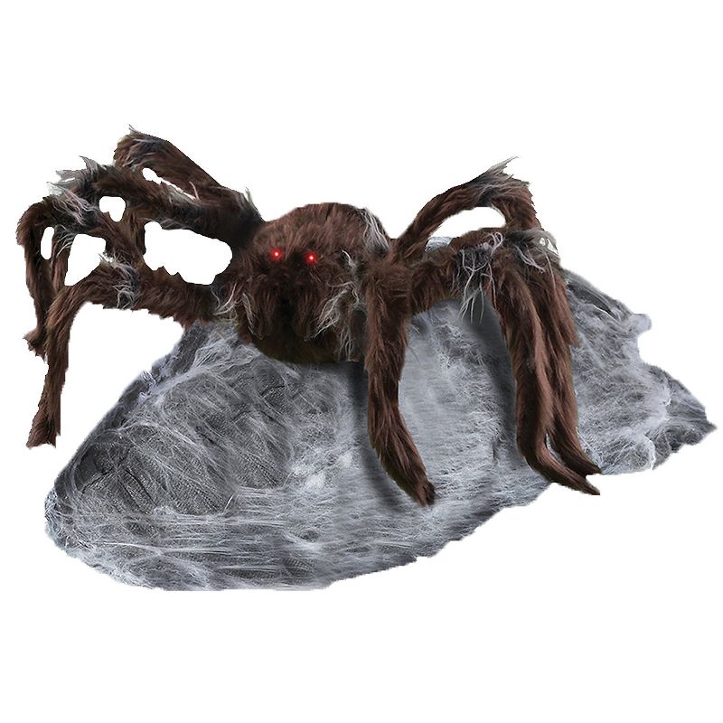 Tekky Toys  Jumping Spider Light-Up Animated Halloween Decoration - 33 in - Brown, 2 of 3