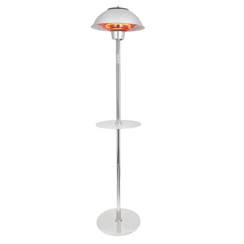 1500W Electric Infrared Stainless Steel Patio Heater with Table - Permasteel, 1 of 13