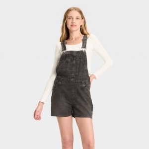 Women's Denim Shortalls - Wild Fable™ - 1 of 3