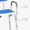 Aghana Digitals Adjustable height shower bench with armrests, suitable for non slip for the elderly and disabled - 3 of 4