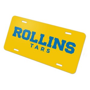 Rollins College Secondary Logo Novelty Metal Vanity Tag License Plate - 1 of 4