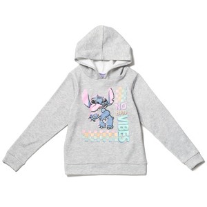 Disney Lilo & Stitch Girls French Terry Pullover Crossover Hoodie Little Kid to Big Kid - 1 of 4