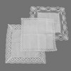 CTM Women's Nosegay Hand Made Bobbin Lace Linen Handkerchief - 3 of 4