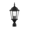 Livex Lighting Hamilton 3 - Light Post Light in  Textured Black - 3 of 4