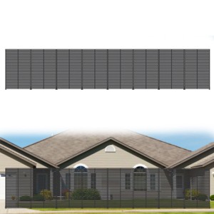 SEVOBAL 8pc Patio Screen Patio Privacy Porch Screen Patio Screens Paged Patio Decorative Screens Patio Screen Decor Outdoor, Black, 363.76"*15.75"*72" - 1 of 4