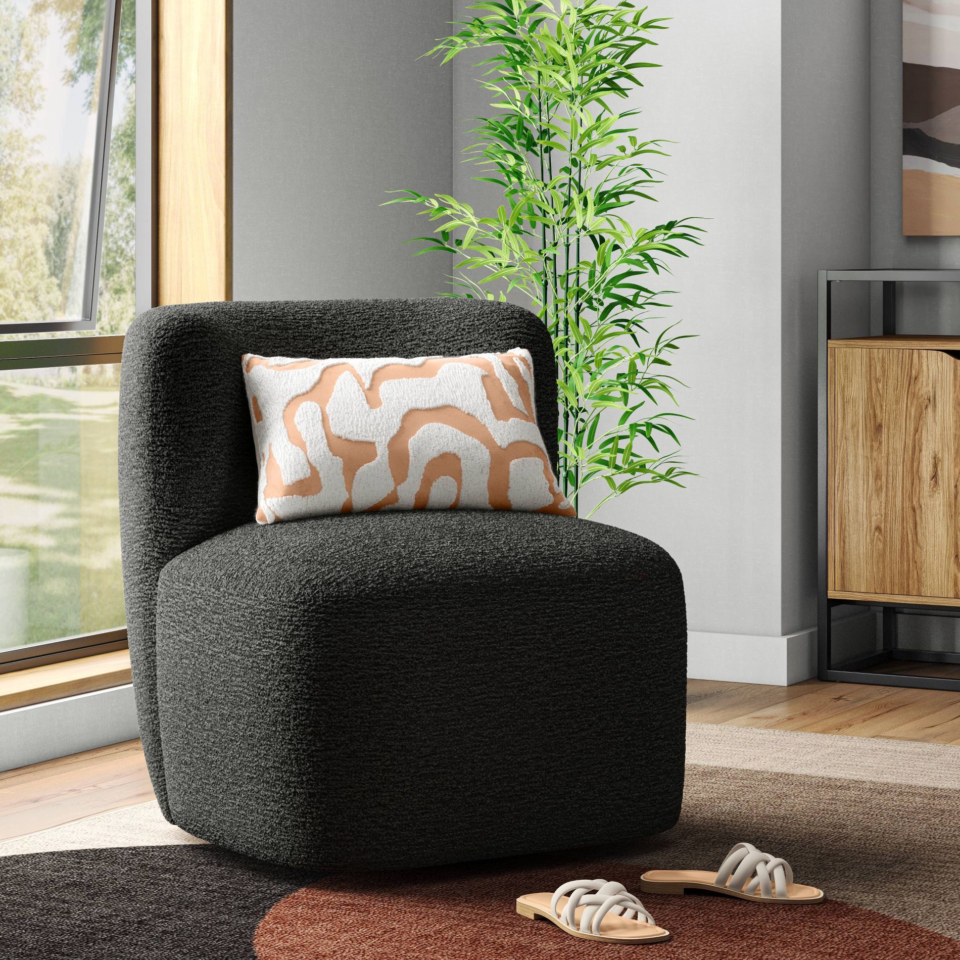 Neko Swivel Chair in Navarro Granite - Threshold™