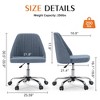 RISOKEYS Office Chair, Modern Cute Rolling Seating with Wheels, Comfortable Back Seat Armless for Home,Bedrooms,Study,Make-Up, Dressing Room - 3 of 4