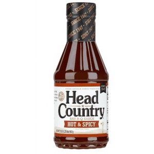 Head Country Bar-B-Q Hot and Spicy Sauce, Gluten Free, 20 Ounce (Pack of 2) - 1 of 1