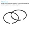 Unique Bargains Durable High Tensile Piston Ring Set 2 Pcs - 4 of 4