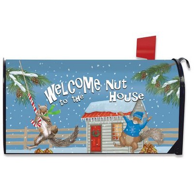 Winter Nut House Magnetic Mailbox Cover Squirrels Standard Briarwood Lane