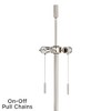 360 Lighting Abba Modern Floor Lamp Standing 65" Tall Brushed Steel Gold Beaded Black Velvet Fabric Drum Shade for Living Room Bedroom Office House - 3 of 4