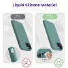 BONGEEK Designed for iPhone 14 Case, Silicone Shockproof Slim Thin Phone Case for iPhone 14 6.1 inch (Pine Green) - 4 of 4