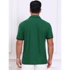INSPIRE CHIC Men's Pattern Contrast Color Short Sleeve  Pique Polo Shirt - 3 of 4