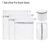 Unique Bargains Mesh Travel Durable Laundry Bags with Zipper for Delicate Clothing 5 Pcs - 3 of 4