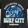 Girls' - Instant Message - Surf City Fitted Short Sleeve Graphic T-Shirt - 2 of 4