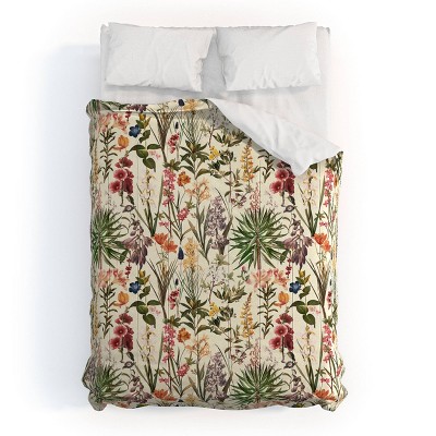 Deny Designs Full/Queen Burcu Korkmazyurek Secret Garden Comforter and Pillow Sham Set Cream: Abstract Non-Woven Fabric Bedding — фото 2