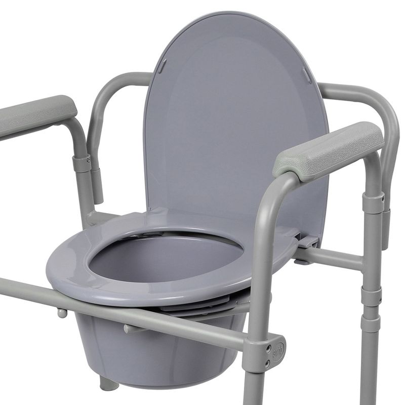 McKesson Folding Commode Chair, 350 lbs Capacity, 1 Count, 6 of 12
