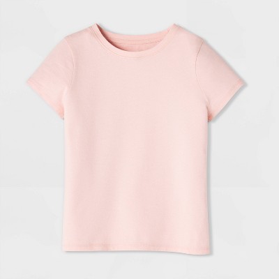 Cat & Jack Girls' Short Sleeve 100% Cotton Classic Fit T-Shirt - Cat & Jack™ Clay Pink S — фото 2